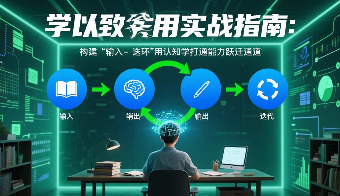 学以致用实战指南：构建“输入-消化-输出-迭代”闭环，用认知科学打通能力跃迁通道